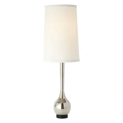 Global Views Bulb Vase Table Lamp In Nickel