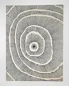 Global Views Burst Hand-tufted Rug, 11' X 14' In Black, Ivory