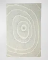 Global Views Burst Hand-tufted Rug, 11' X 14' In Blue, Ivory