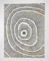 Global Views Burst Hand-tufted Rug, 5' X 8' In Black, Ivory