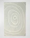 Global Views Burst Hand-tufted Rug, 5' X 8' In Blue, Ivory