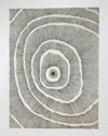 Global Views Burst Hand-tufted Rug, 9' X 12' In Black, Ivory