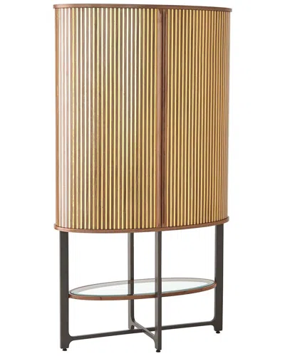 Global Views Cabriolet Tall Cabinet In Gold