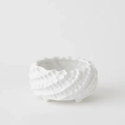 Global Views Cadoret Bowl In Matte White