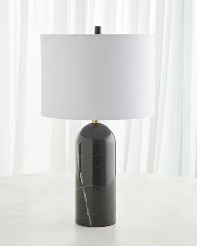 Global Views Callanish Marble Table Lamp, Large In Gray