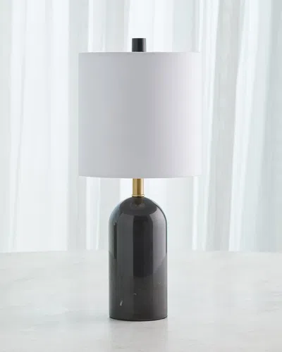 Global Views Callanish Small Marble Lamp In Black