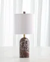 Global Views Callanish Small Marble Lamp In Red