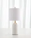 Global Views Callanish Small Marble Lamp In White