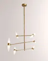 Global Views Ashley Childers For  Callie Chandelier In Brass
