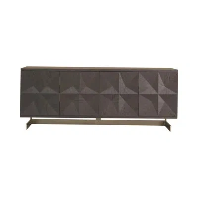 Global Views Cantilevered Star Media Cabinet In Black