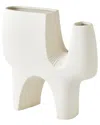 Global Views Cassel Vase In White