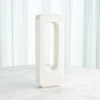 Global Views Ceramic Table Vase In White