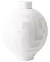 Global Views Chaco Lidded Jar In White