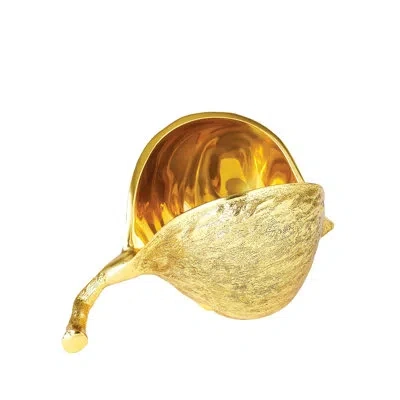 Global Views Chestnut Bowl In Brass