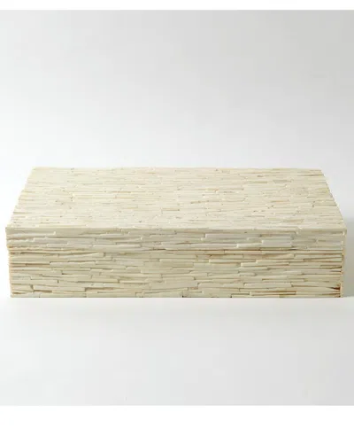 Global Views Chiseled Bone Storage Box