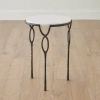 Global Views Chiseled Loop Table Leaf In Gray