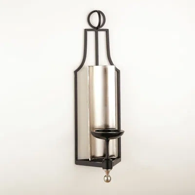 Global Views Classic Wall Sconce In Brown,black