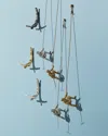 Global Views Climbing Man Wall Decor In Silver