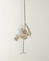 Global Views Climbing Woman Wall Mounted Decor In Silver