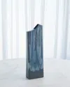 Global Views Column Splash Vase, Medium In Blue