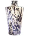 Global Views Confetti Shoulder Vase In Black