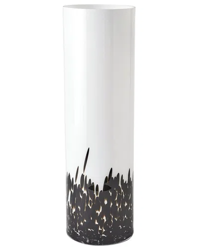 Global Views Confetti Vase In Black