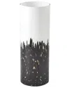 Global Views Confetti Vase In Black