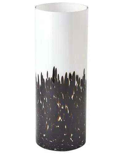 Global Views Confetti Vase In Black