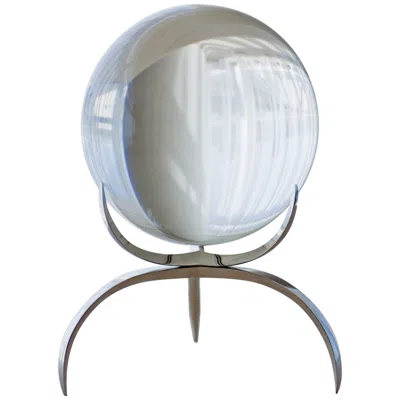 Global Views Contemporary Clear 7 1/2" High Crystal Orb In Gray