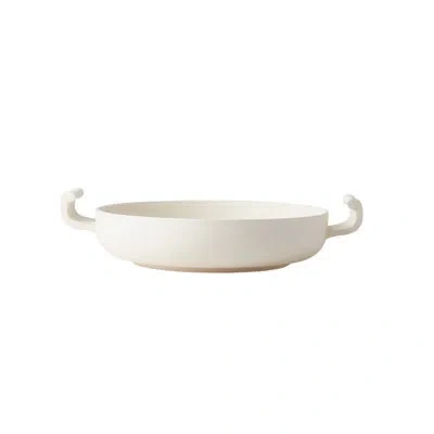 Global Views Copenhagen Low Bowl In White