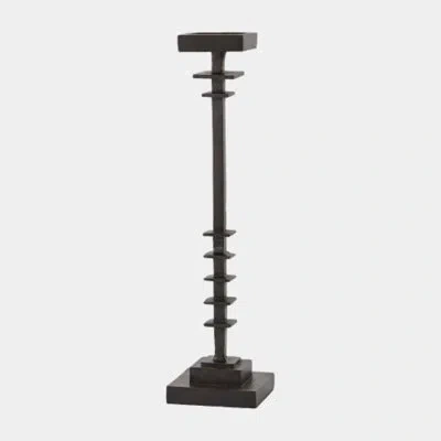Global Views Corentin Candle Holder-lg In Brown
