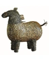 Global Views Crazy Fat Pony Sculpture In Dark Brown