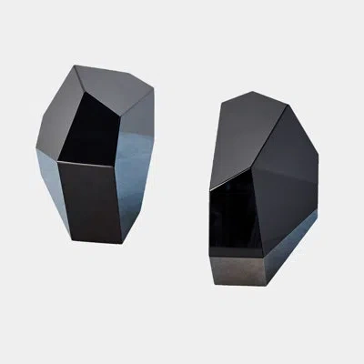 Global Views Crystal Bookend In Black