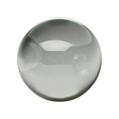 Global Views Crystal Clear 5" Round Decorative Sphere In Transparent