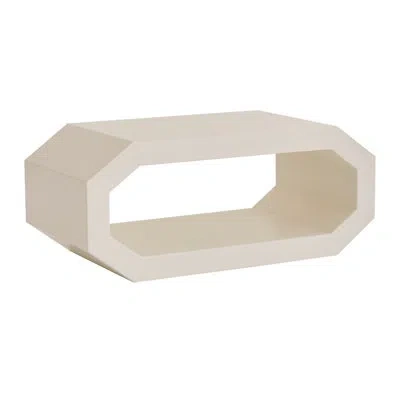 Global Views Cubist Coffee Table In Ivory