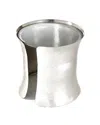 Global Views Cuff Side Table In Silver