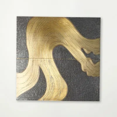 Global Views Currents Wall Panel-brass/bronze-b In Bronze;brass