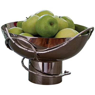 Global Views Decorative Nickel Twig Chalice Bowl