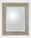 Global Views Delicate Basketweave Wall Mirror In Silver