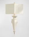Global Views Diamond Sconce In Nickel