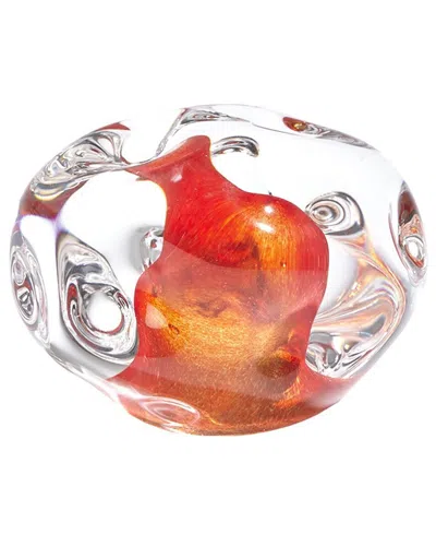 Global Views Dimple Paperweight In Red