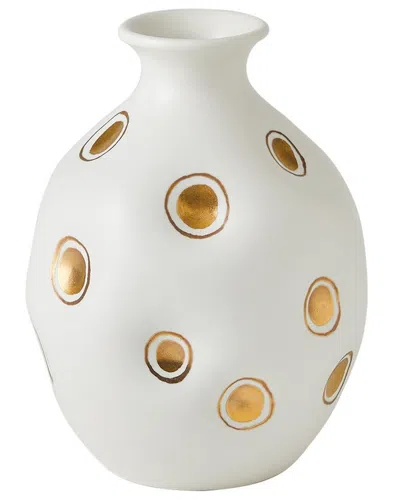 Global Views Dimples Vase In White