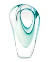 Global Views Double Vase In Blue
