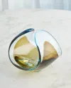 Global Views Duet Bowl In Turquoise