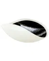 Global Views Ebony & Ivory Bowl In Black