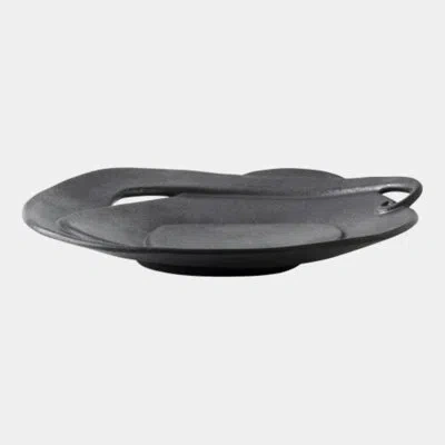 Global Views Edward Spiral Plate-black 2"h X 8"w X 8"d Plate/stand