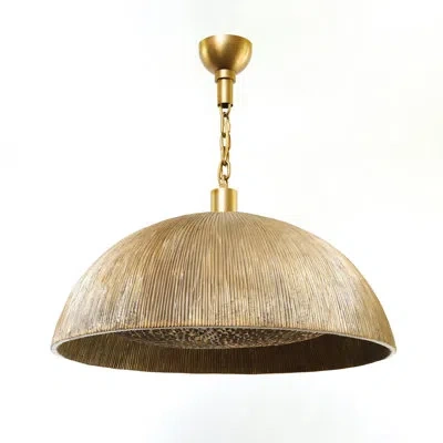 Global Views Ege 6 - Light Chandelier In Bright Bronze