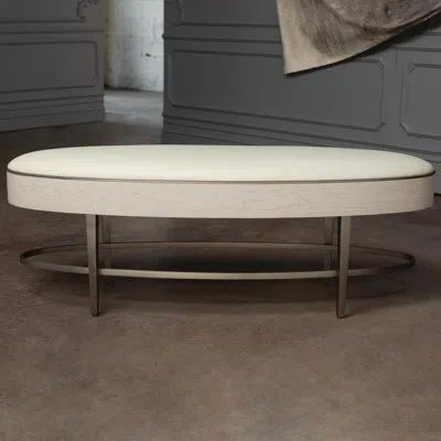 Global Views Ellipse Bench In Ivory