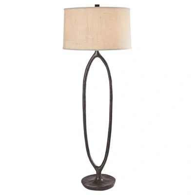 Global Views Ellipse Floor Lamp-bronze In Black
