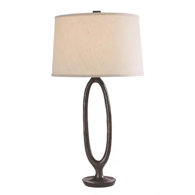 Global Views Ellipse Table Lamp-bronze